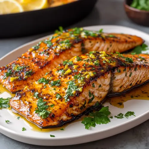 Grilled Honey Mustard Salmon