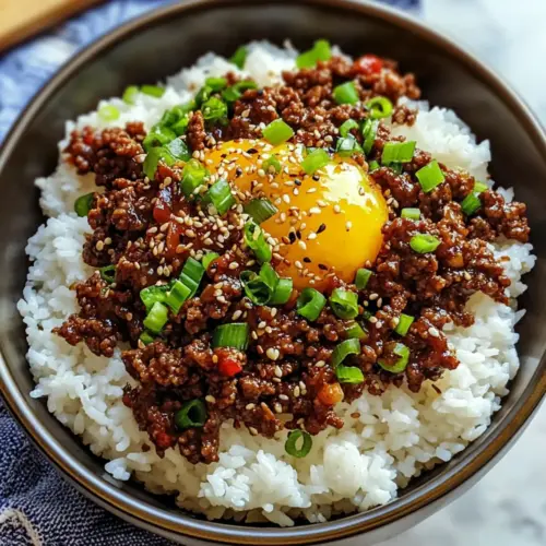 Korean Ground Beef Bowl