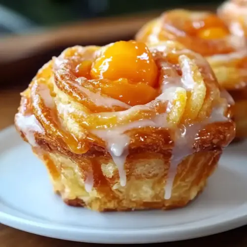 Peach Pie Cruffins
