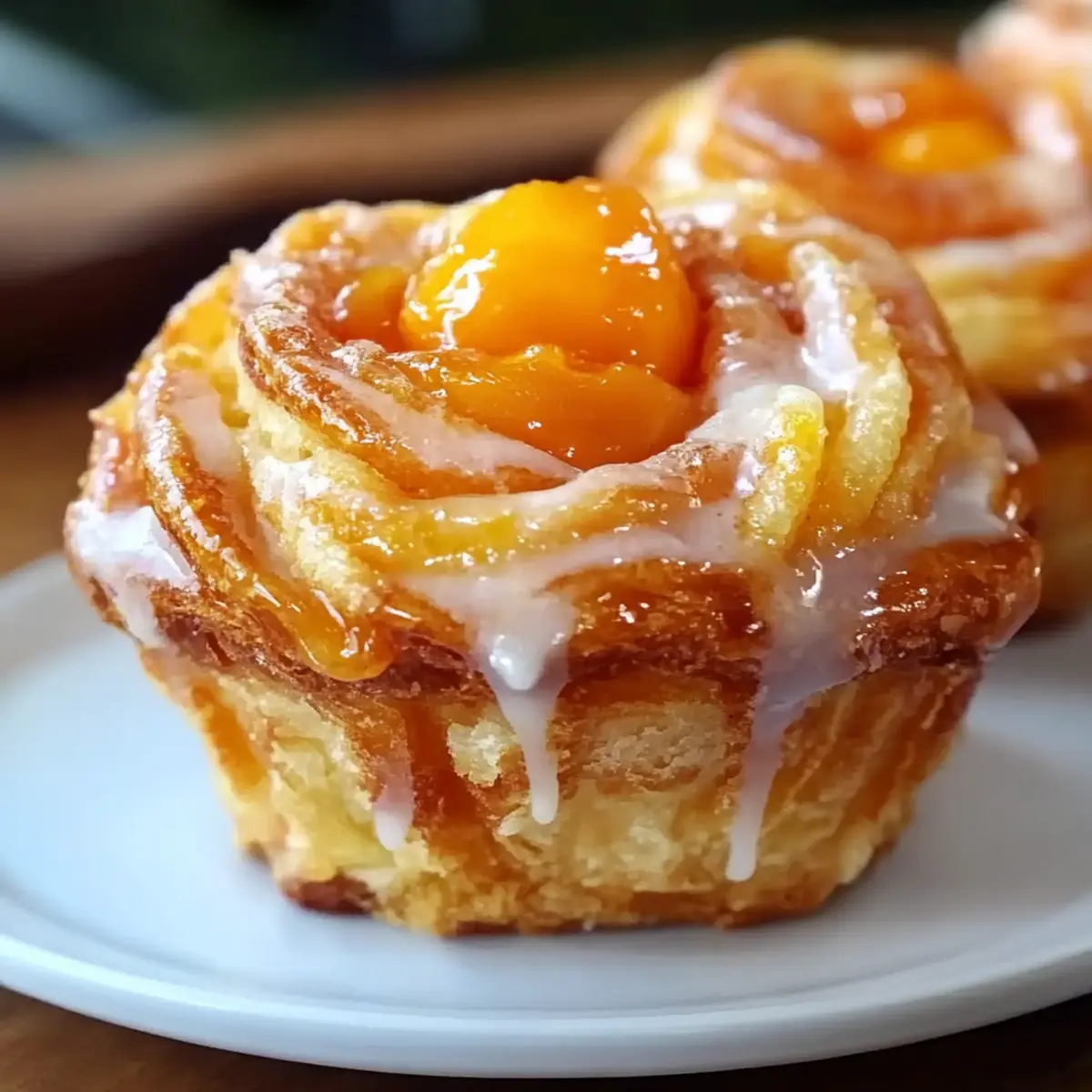 Peach Pie Cruffins