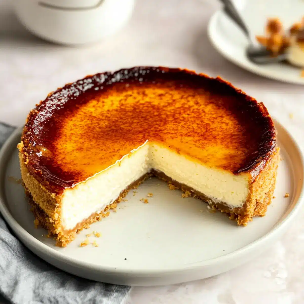 Creamy Creme Brulee Cheesecake