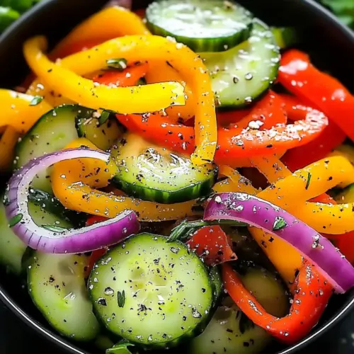 Cucumber Sweet Pepper Salad