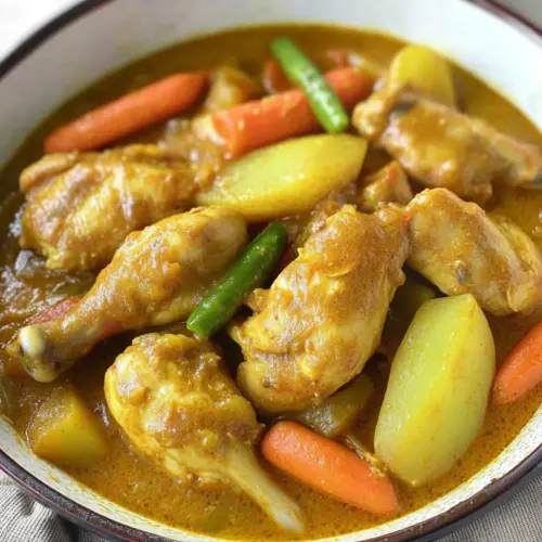 Filipino Style Chicken Curry with coconut milk