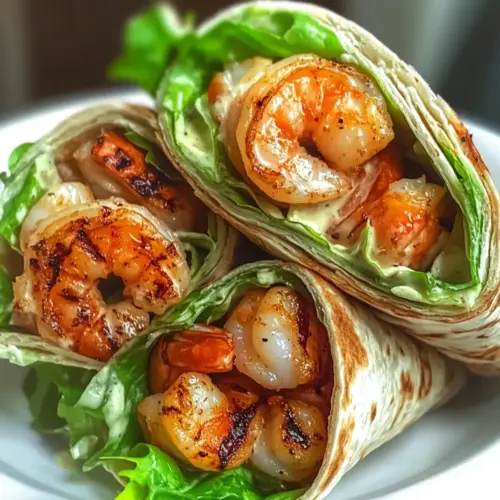 Grilled Shrimp Caesar Wraps