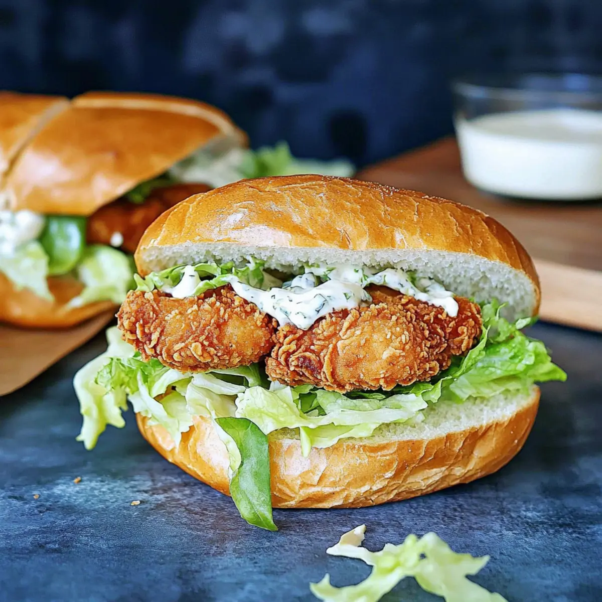 Crispy Chicken Caesar Sandwich