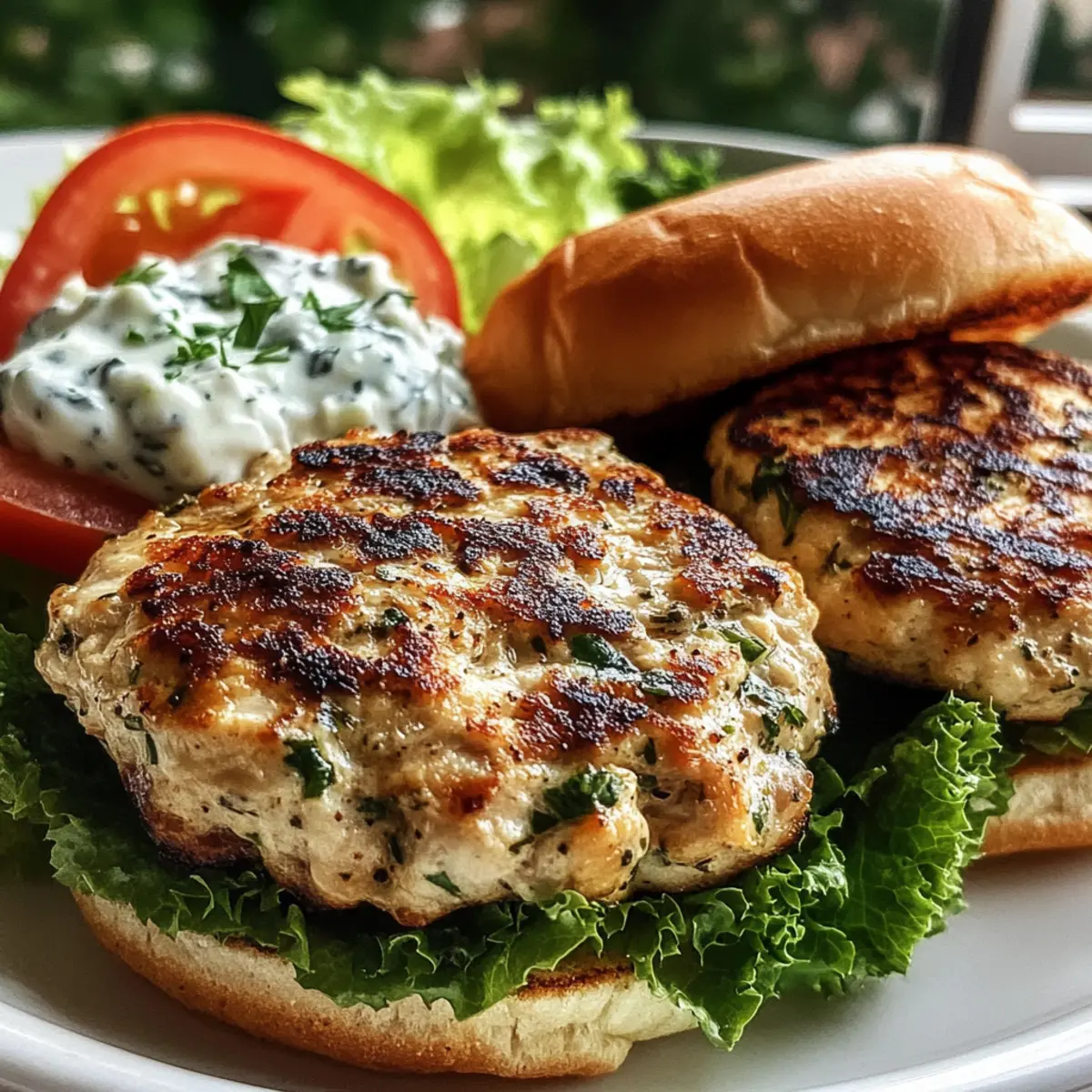 Greek Chicken Burgers