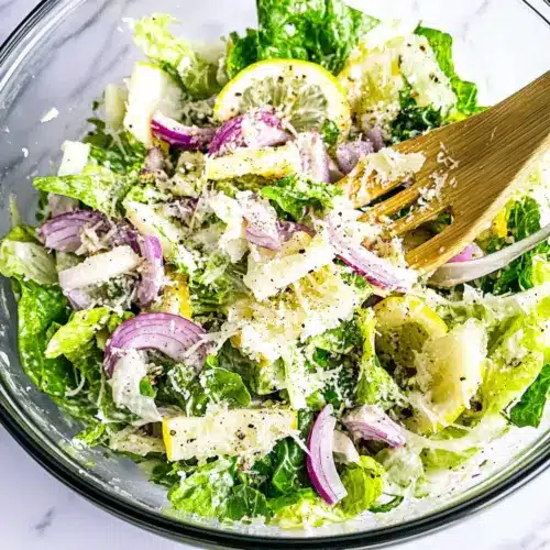 Lemon Parmesan Lettuce Salad
