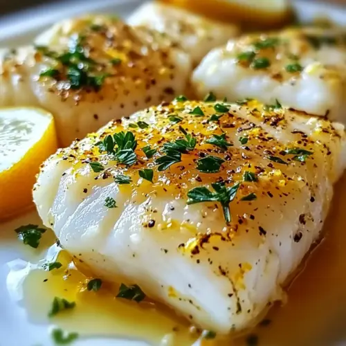 Lemon Garlic Butter Cod