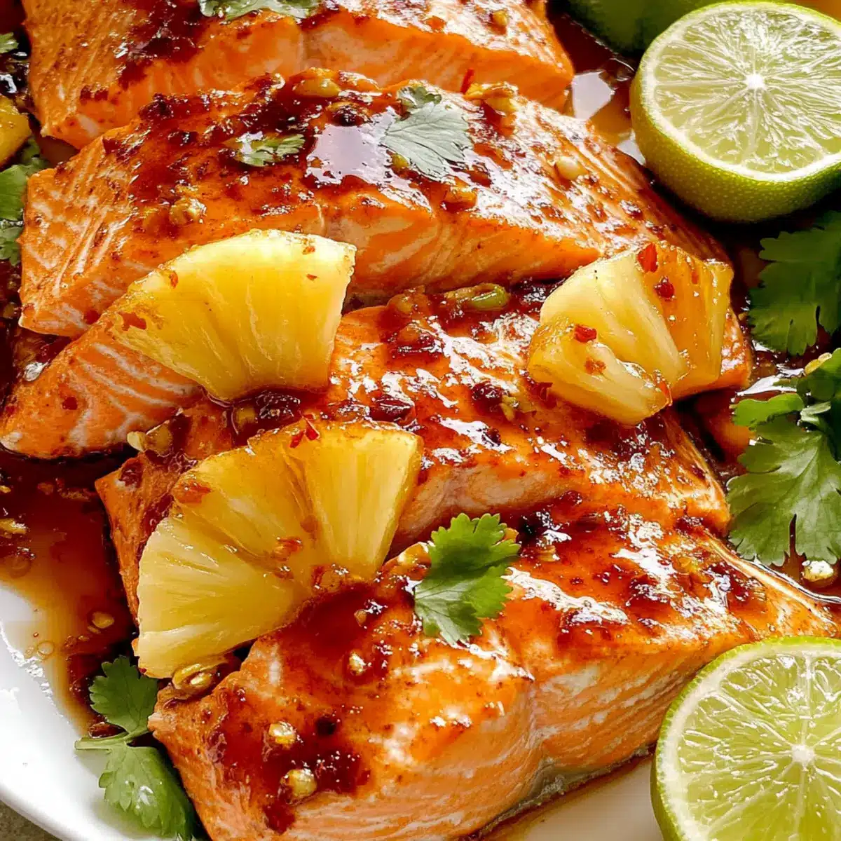 Baked Pineapple Salmon