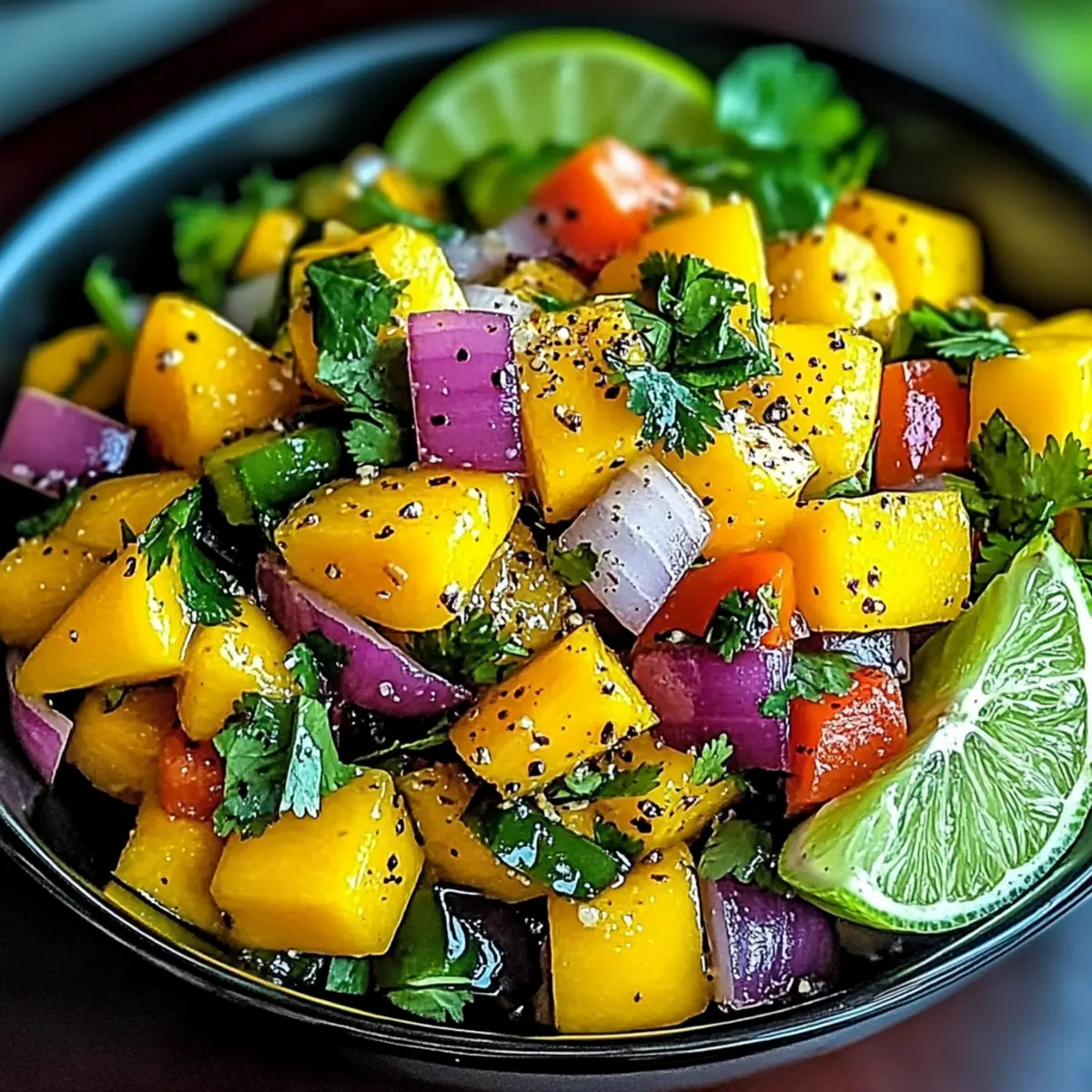 Mango Salad with Lime Dressing