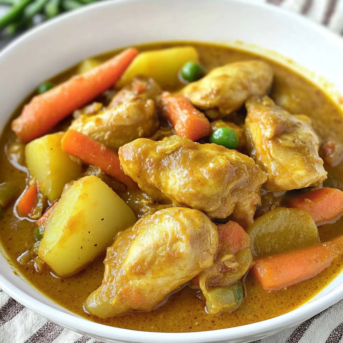Filipino Style Chicken Curry with coconut milk
