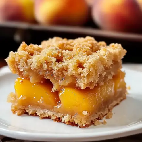 Peach Crumb Bars