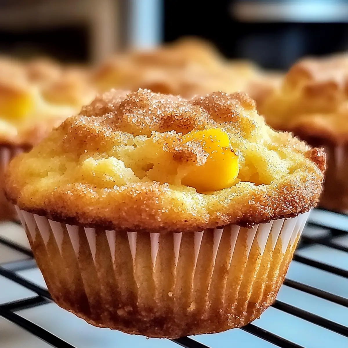 Peach Cobbler Muffins