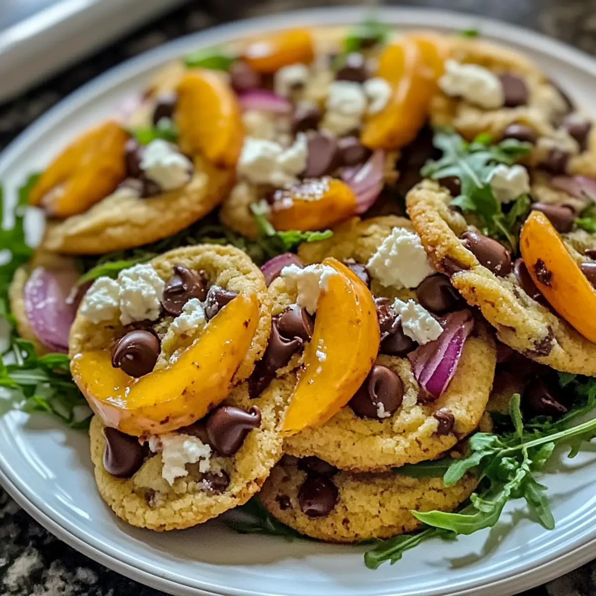 Peach Arugula Salad