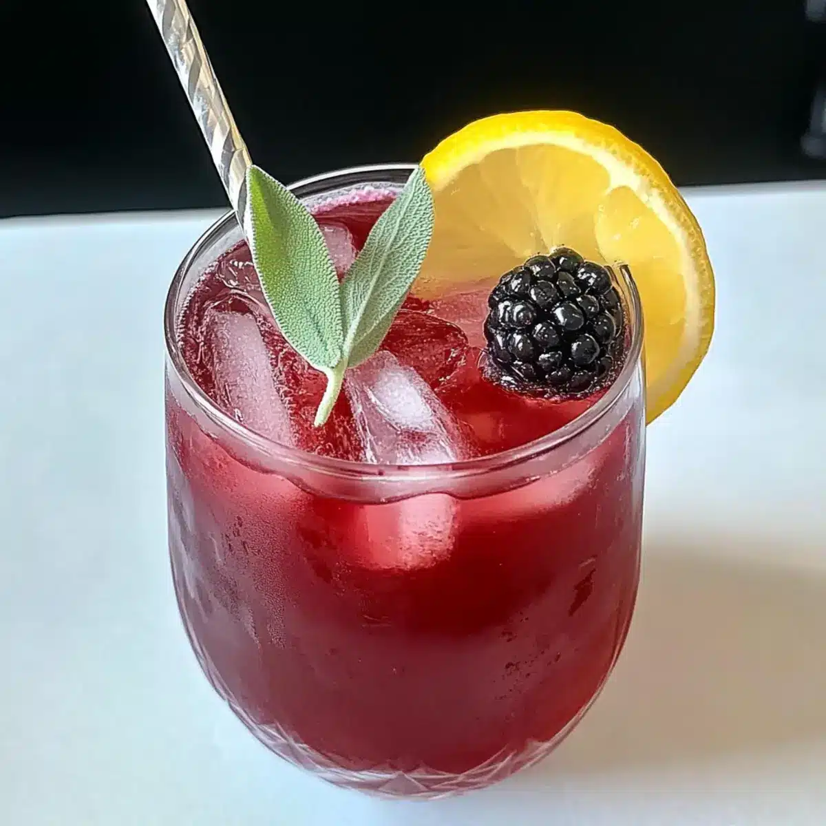 Blackberry Sage Iced Tea