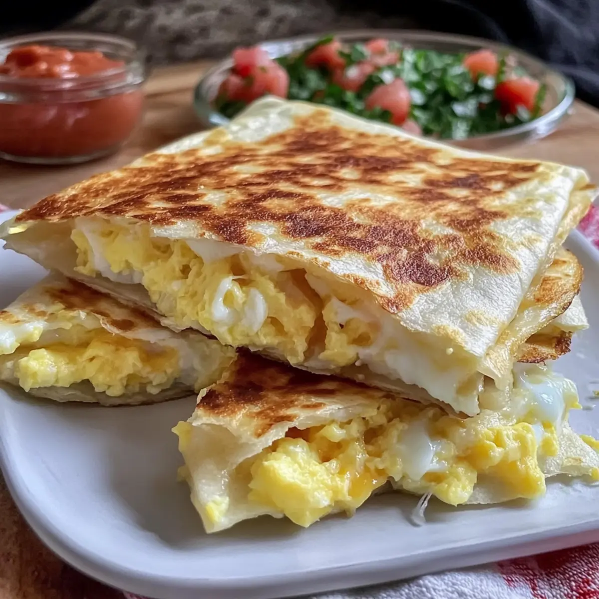 Egg and Cheese Breakfast Quesadillas