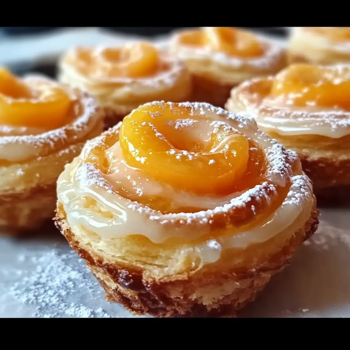Peach Pie Cruffins