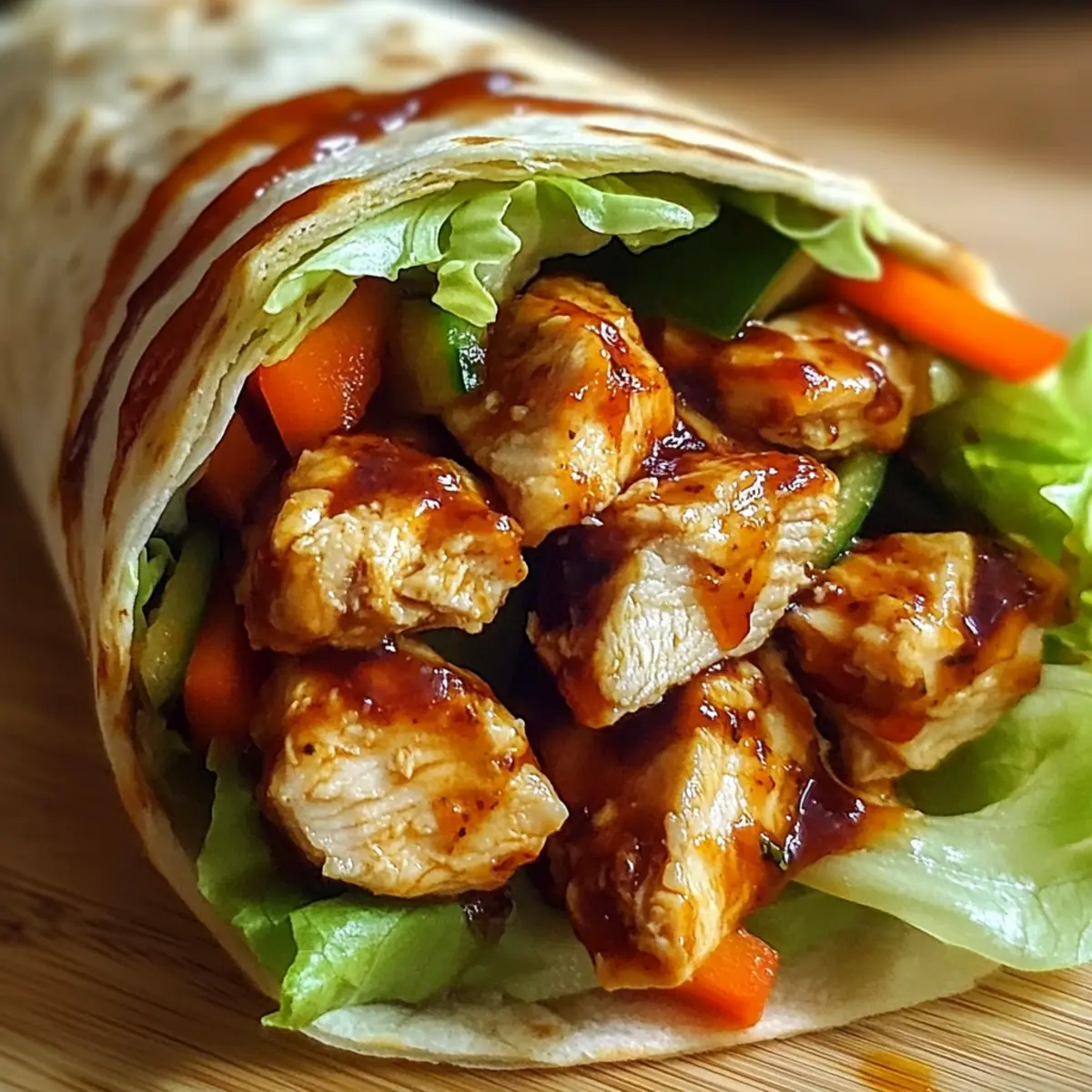 Sweet Chili Chicken Wraps