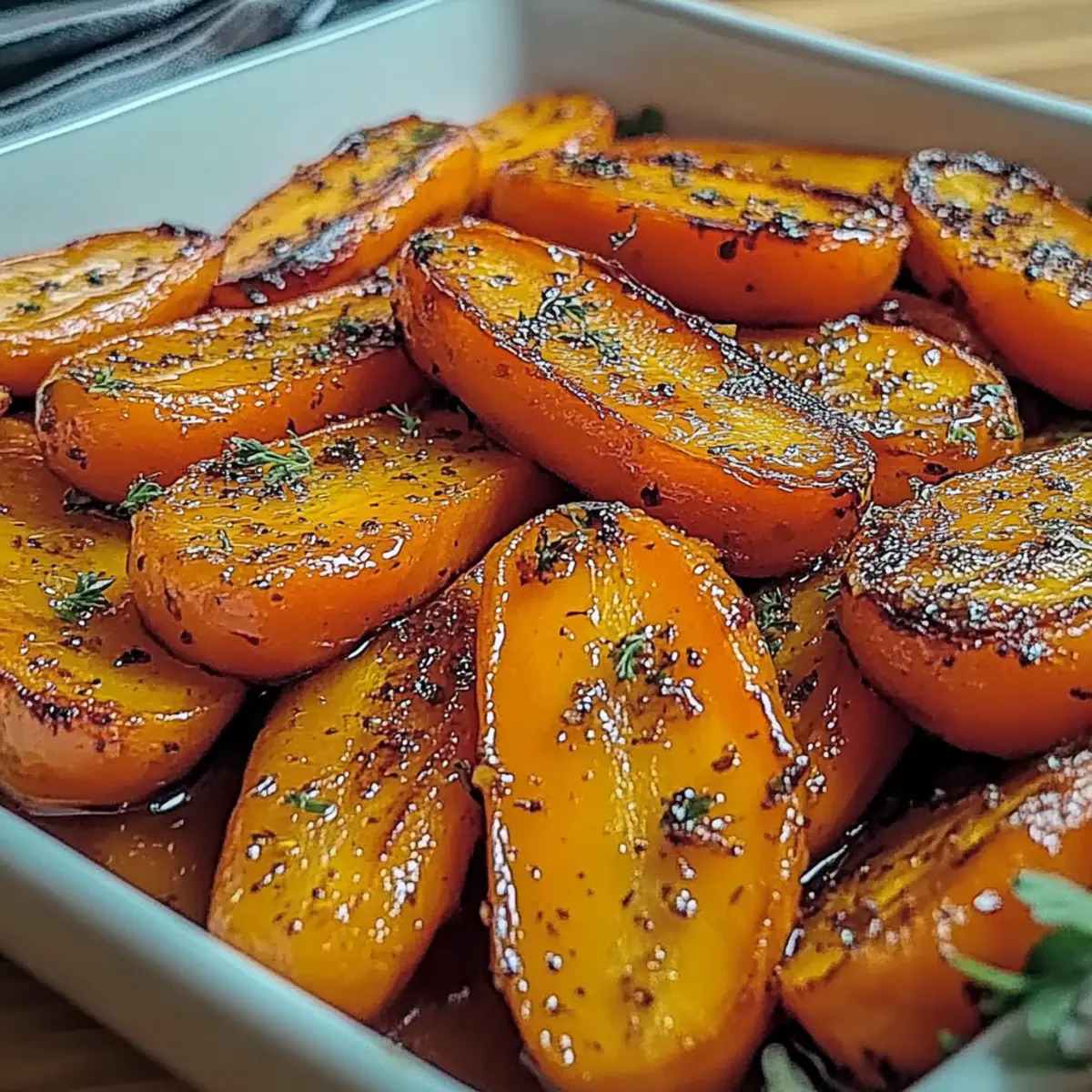 Honey Garlic Butter Roasted Carrots