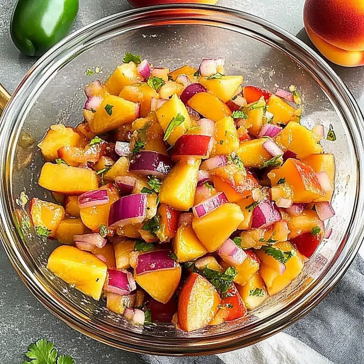 Fresh Peach Salsa