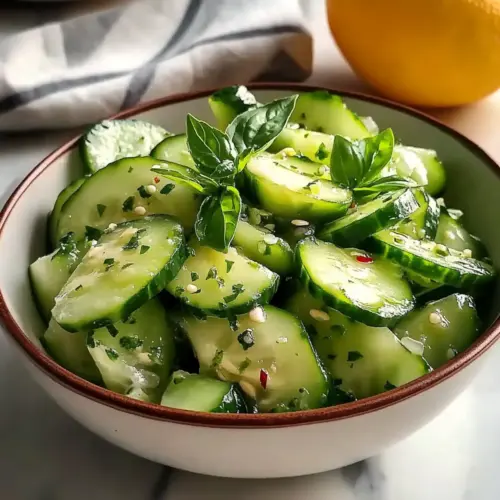 Cucumber and Basil Salad