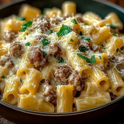 Creamy Italian Sausage Rigatoni