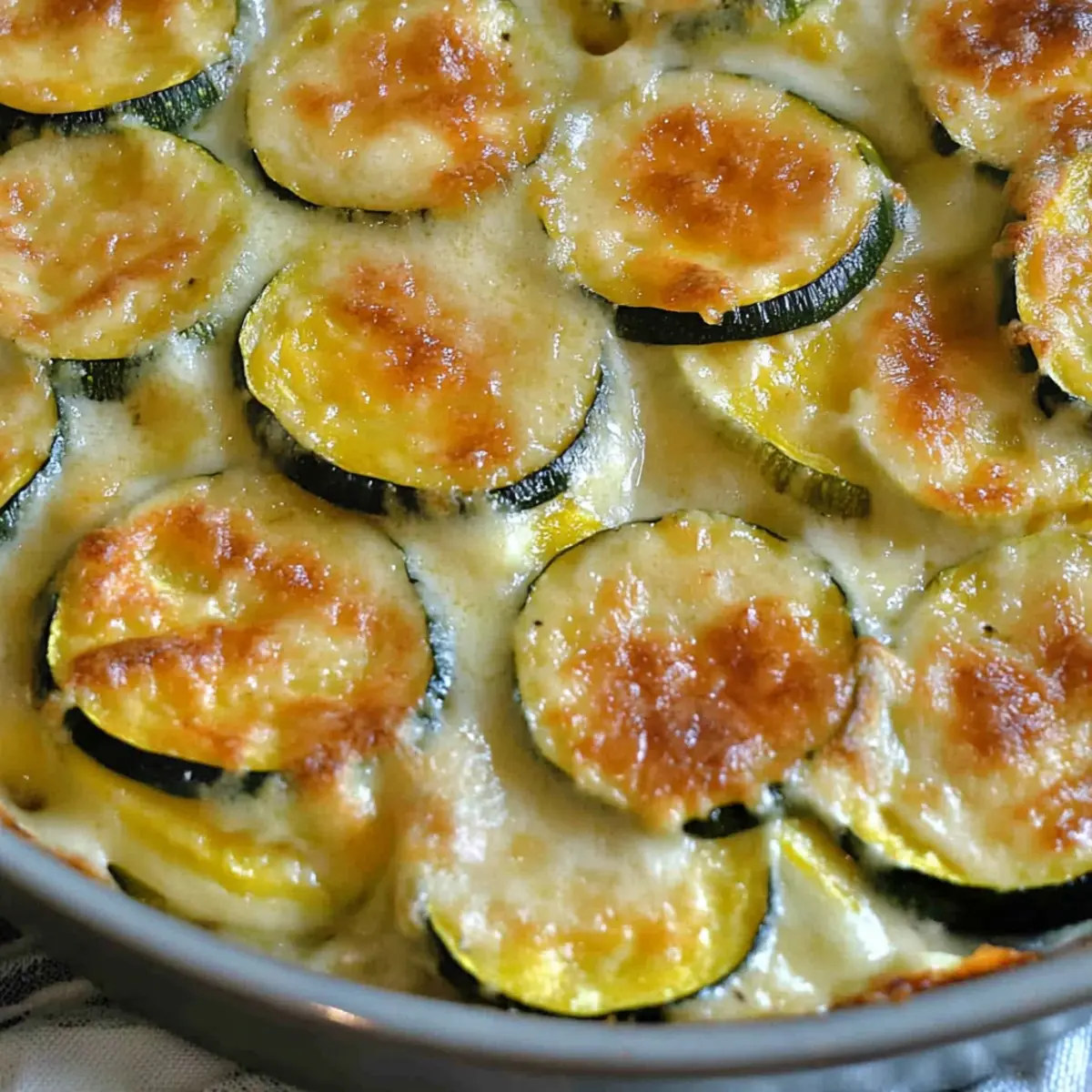 Zucchini Gratin with Yellow Squash