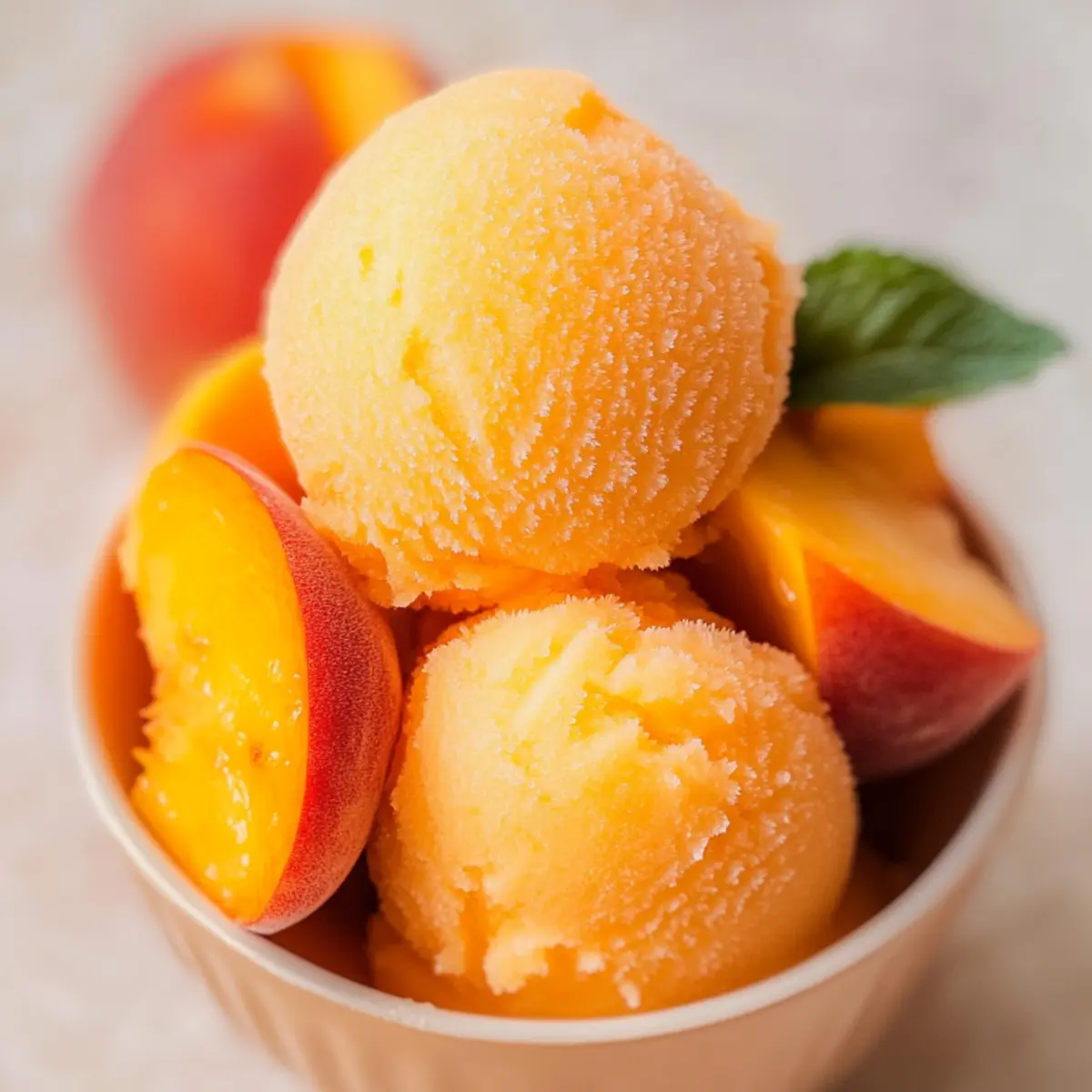 Perfect Peach Sorbet