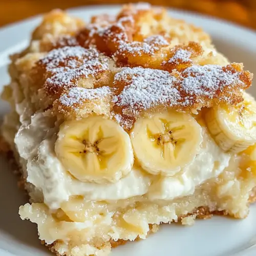 Banana Cream Cheese Cobbler