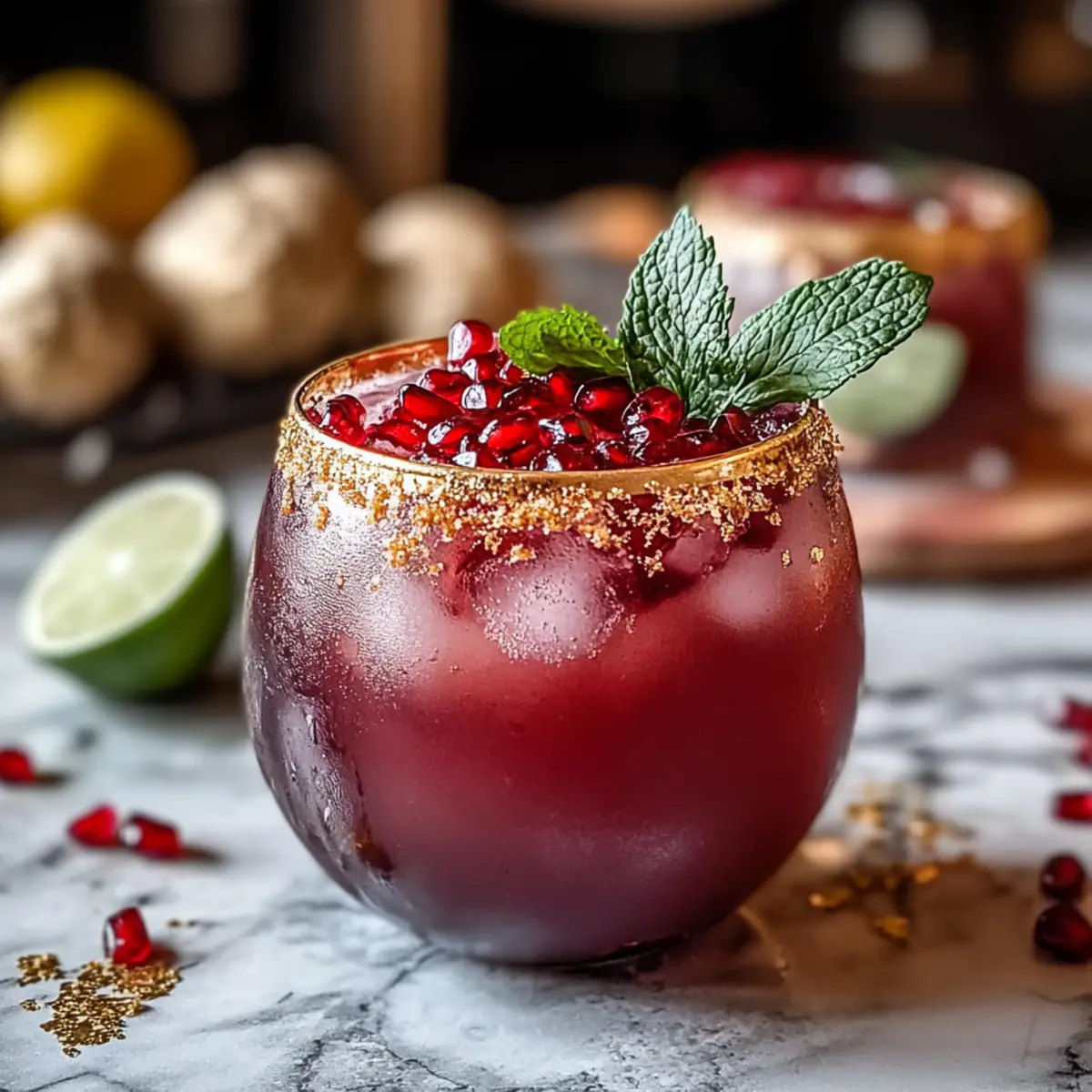 Zesty Spicy Pomegranate Ginger Paloma