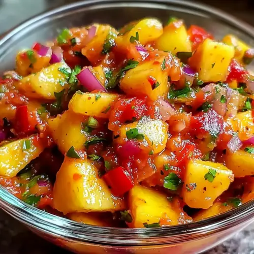Sweet Spicy Peach Salsa