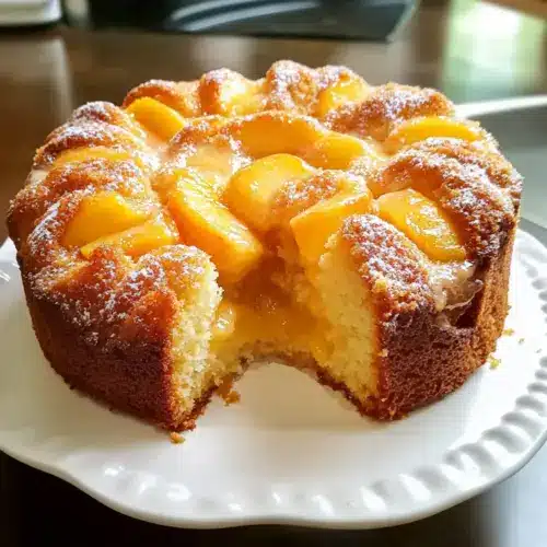 Peach Cobbler Pound Cake