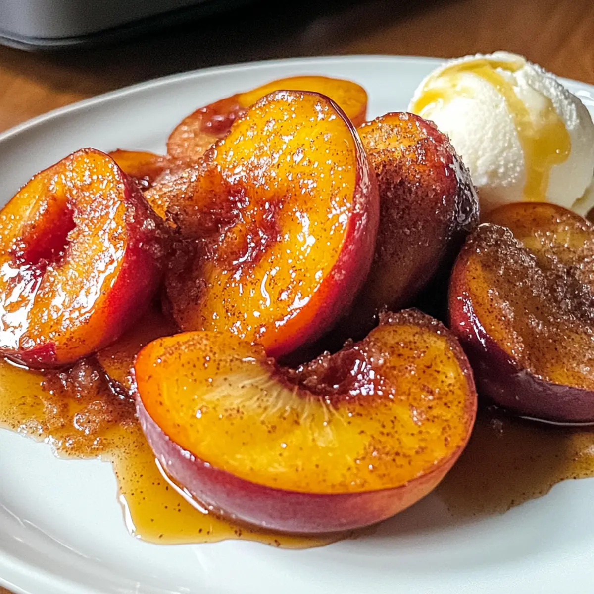 Air Fryer Peaches