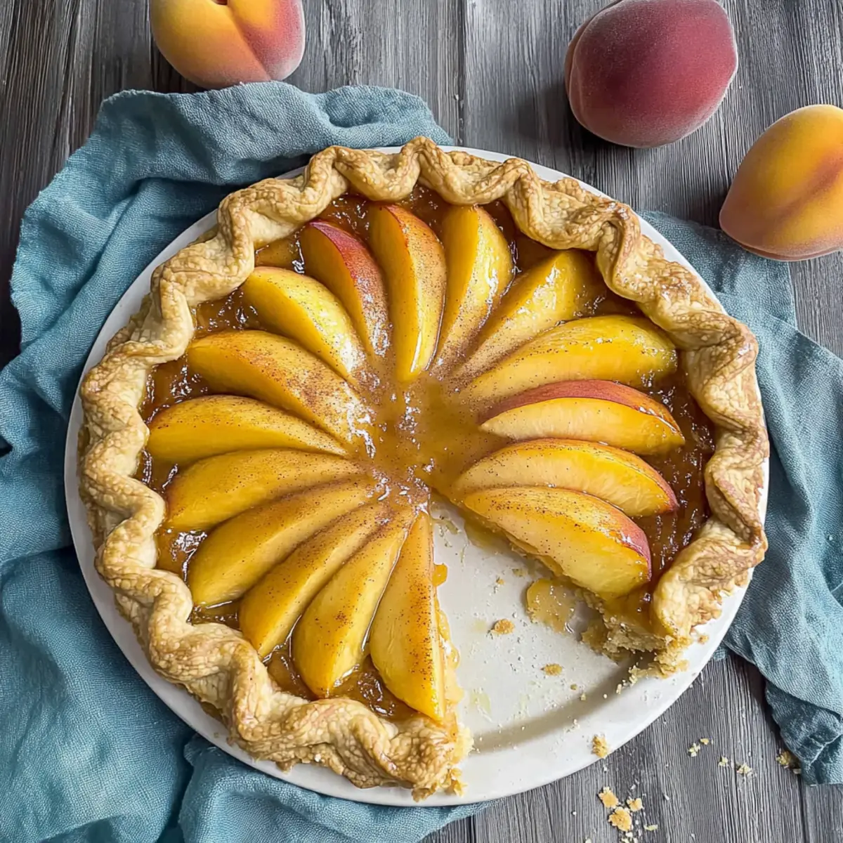 Peach Crostata