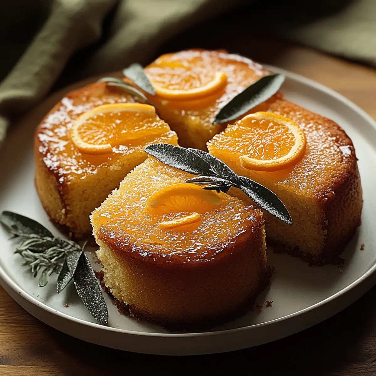 Orange Ginger Honey Cakes