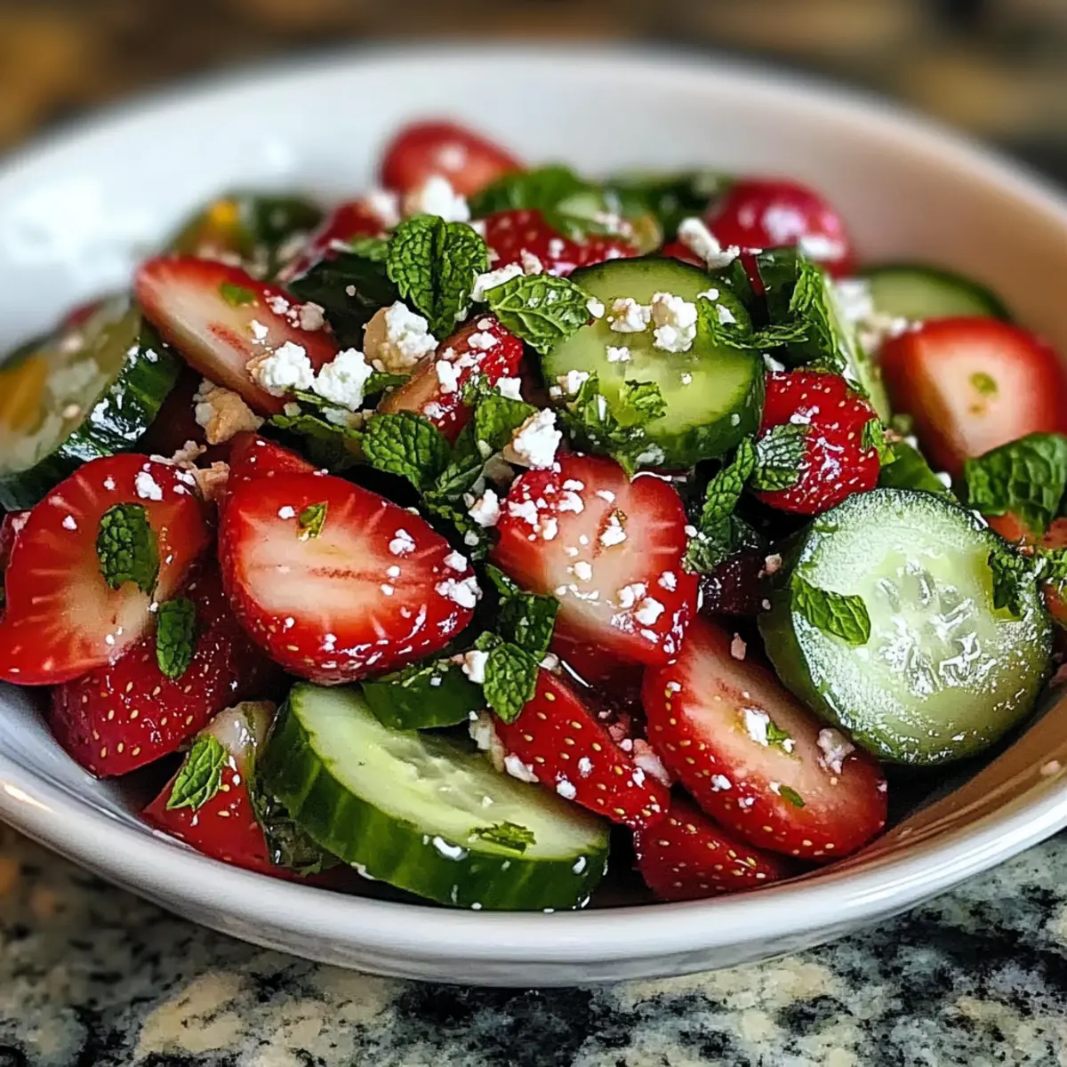 Cucumber Strawberry Salad