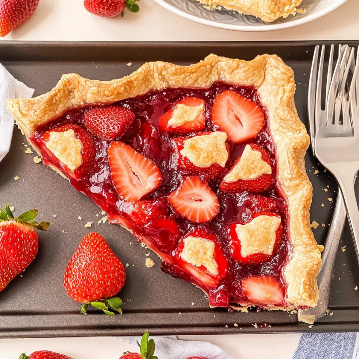 Strawberry Slab Pie
