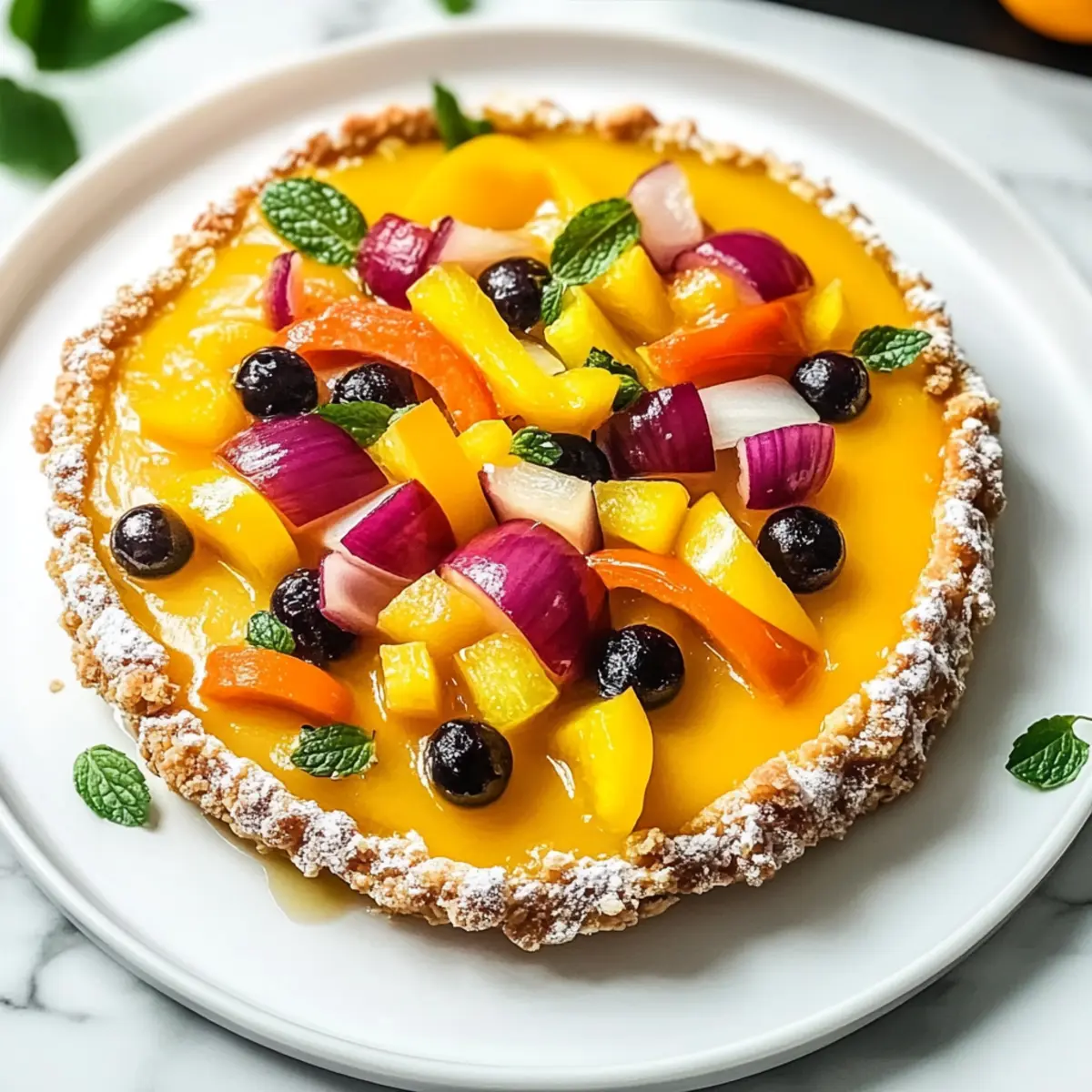 Mango Curd Tart Recipe