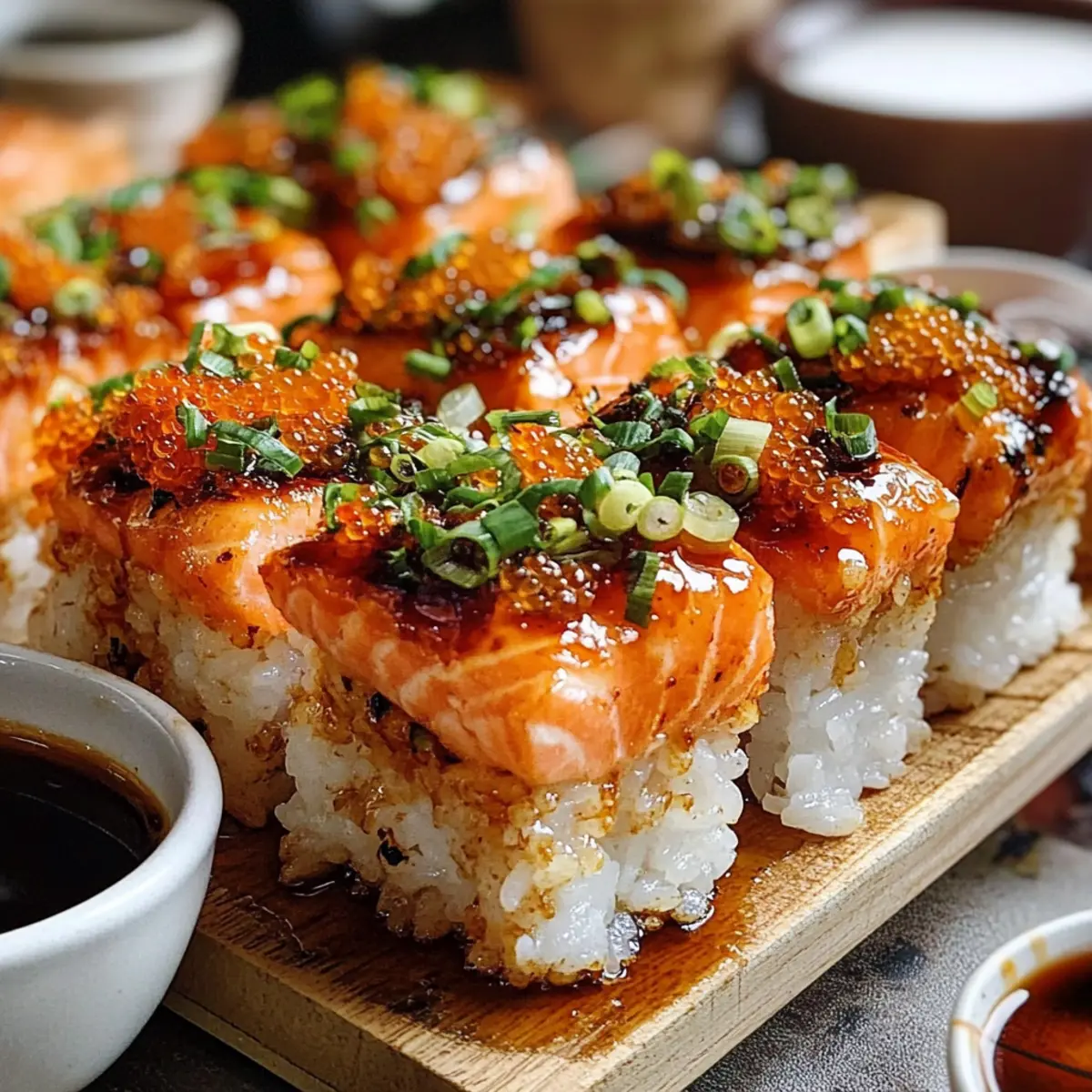 Spicy Salmon Sushi Bake