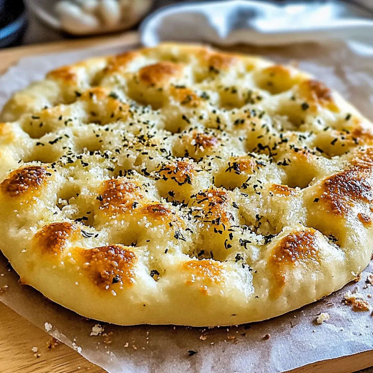 Garlic Parmesan Focaccia Bread