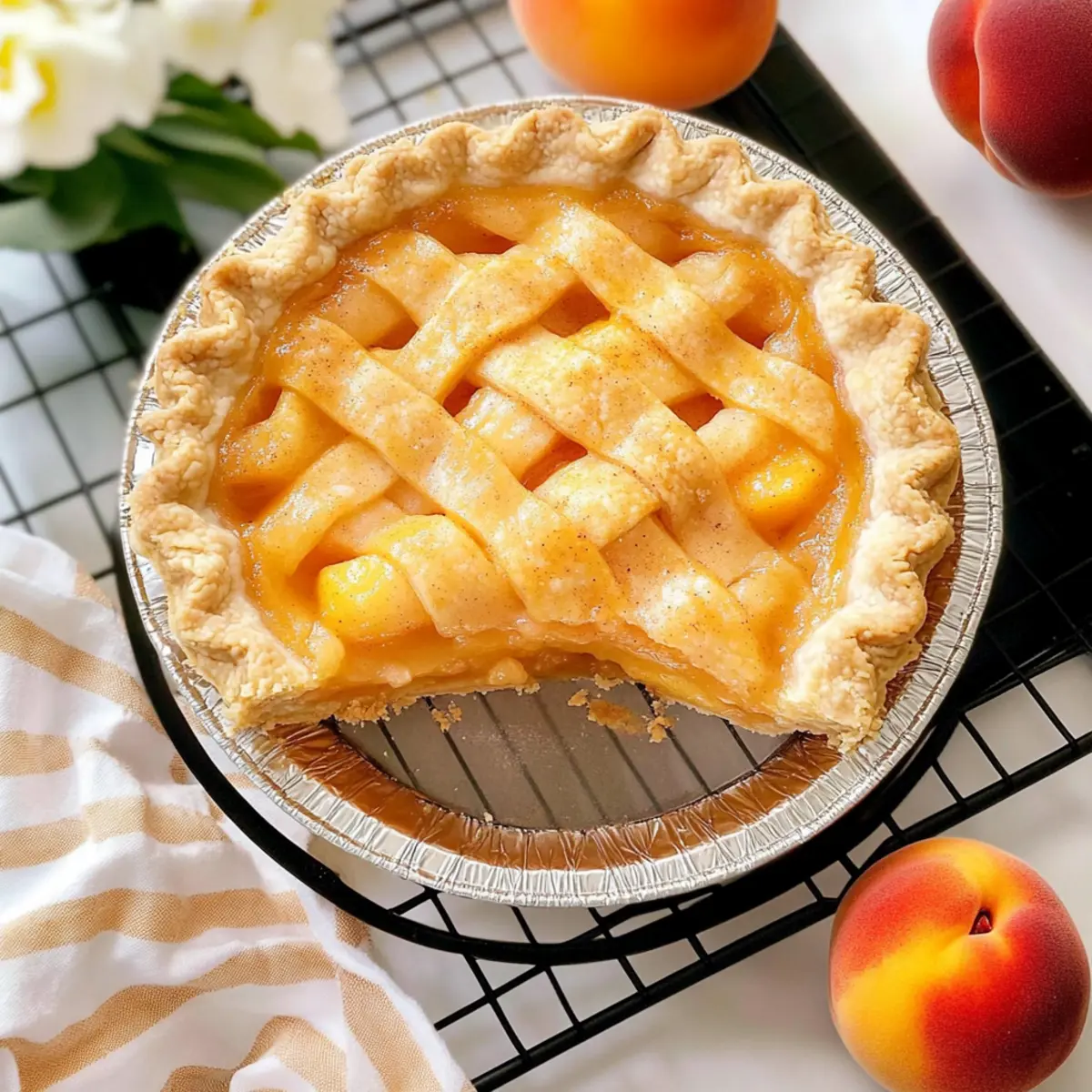 Baked Fresh Peach Pie