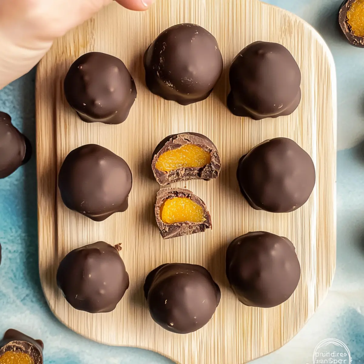 Chocolate apricot balls