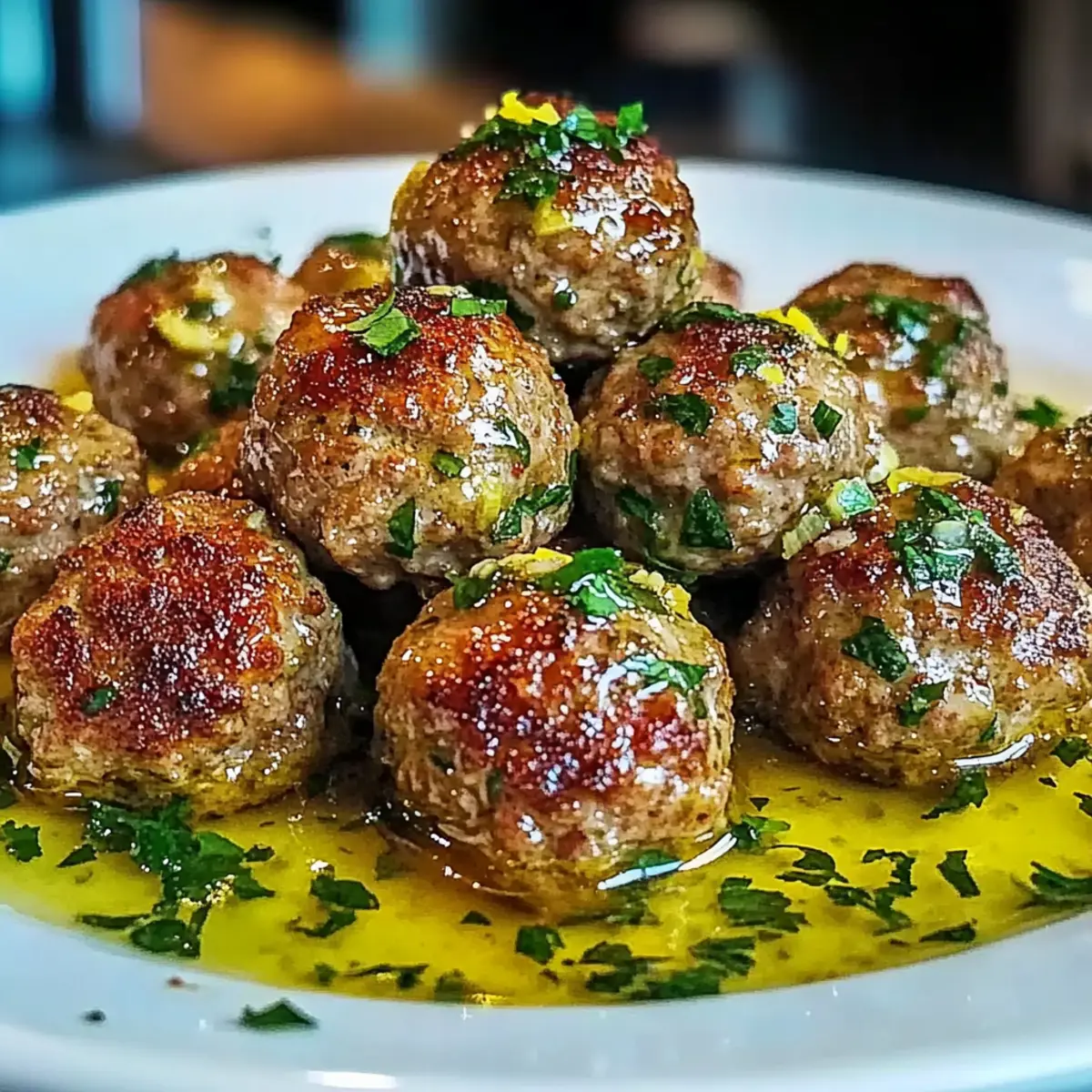 Greek Meatballs in Lemon Sauce