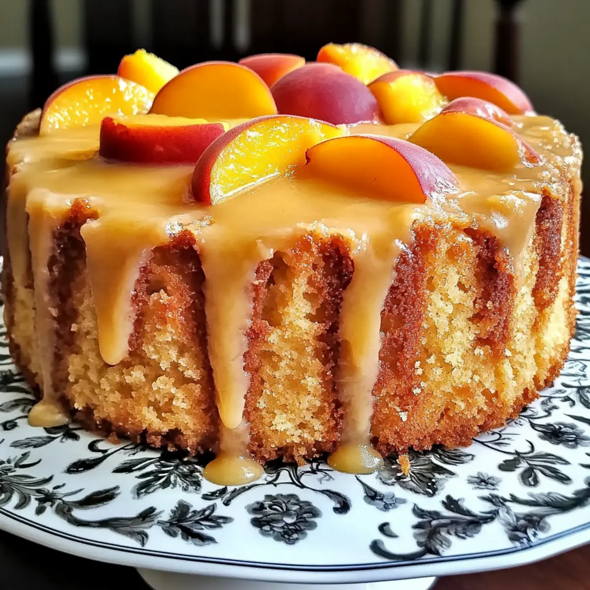 Southern Peach Buttermilk Pound Cake