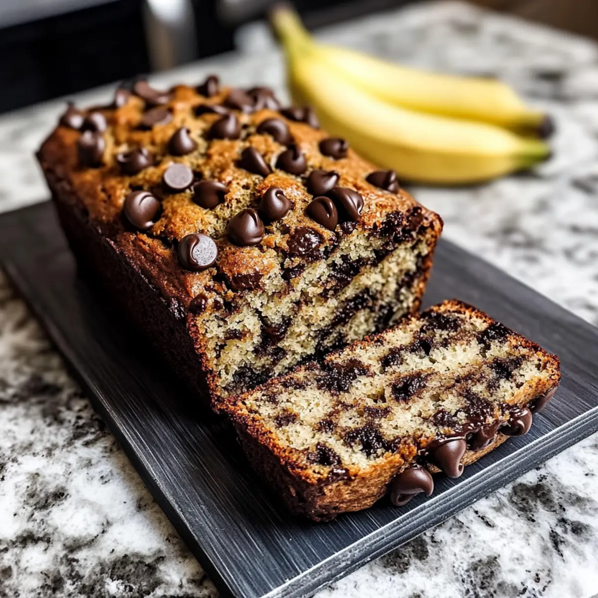 Super Moist Chocolate Chip Banana Bread Recipe