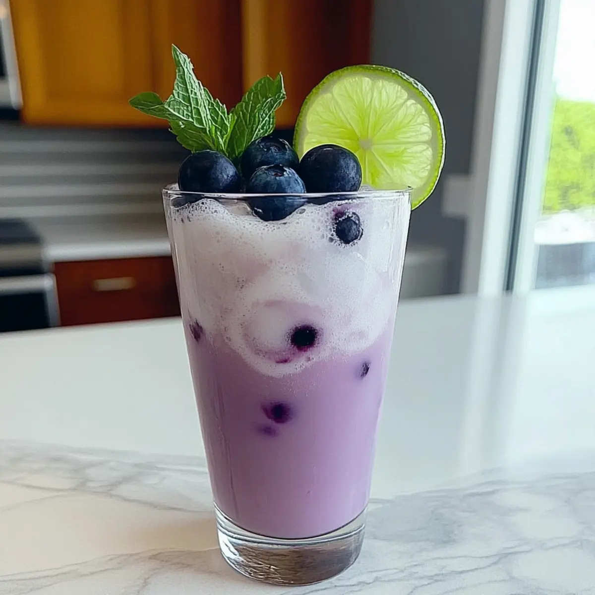 Blueberry Coconut Cooler Mocktail