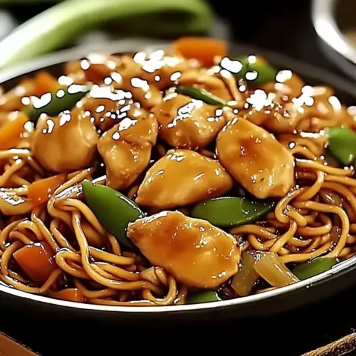 Garlic Chicken Lo Mein