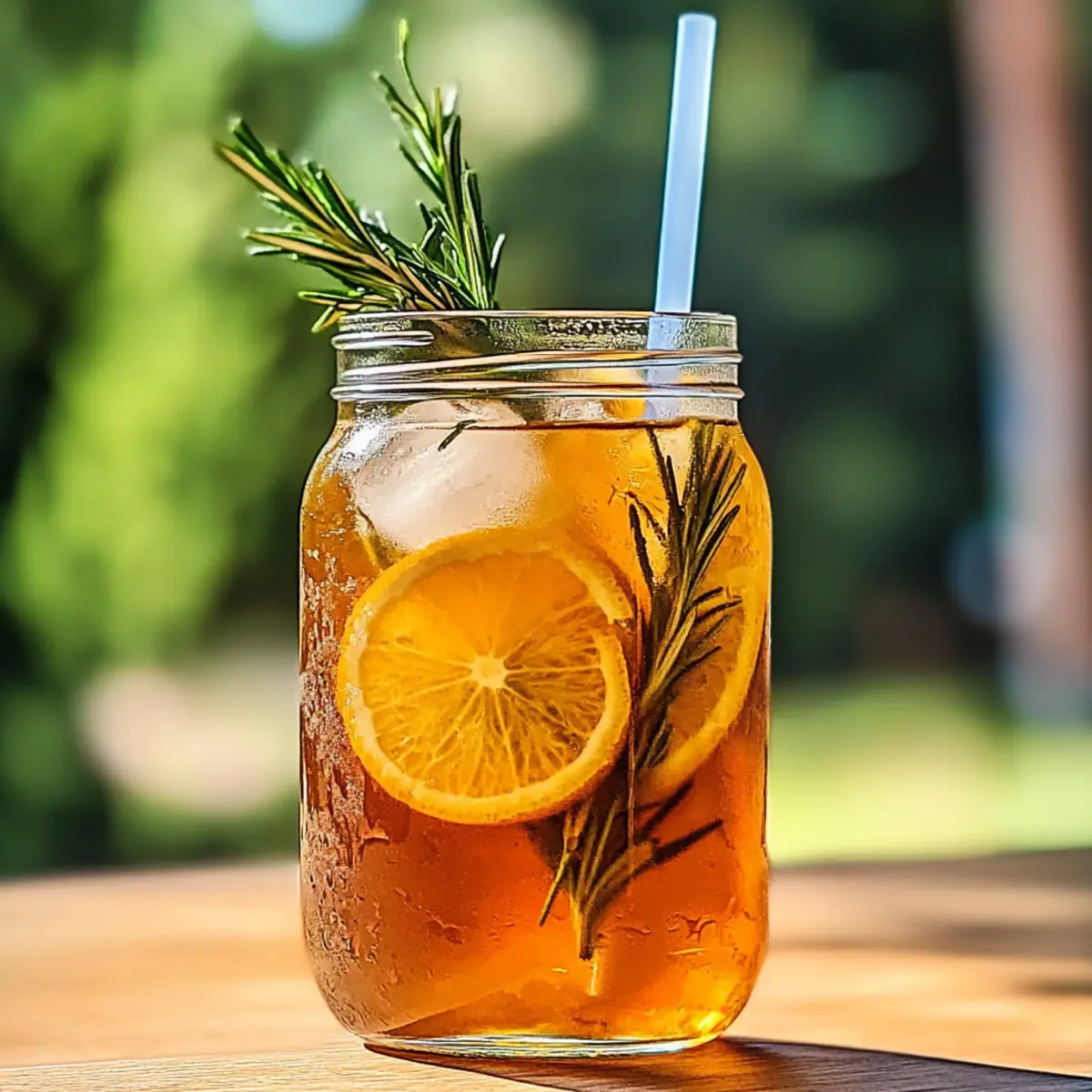 Orange Rosemary Iced Tea