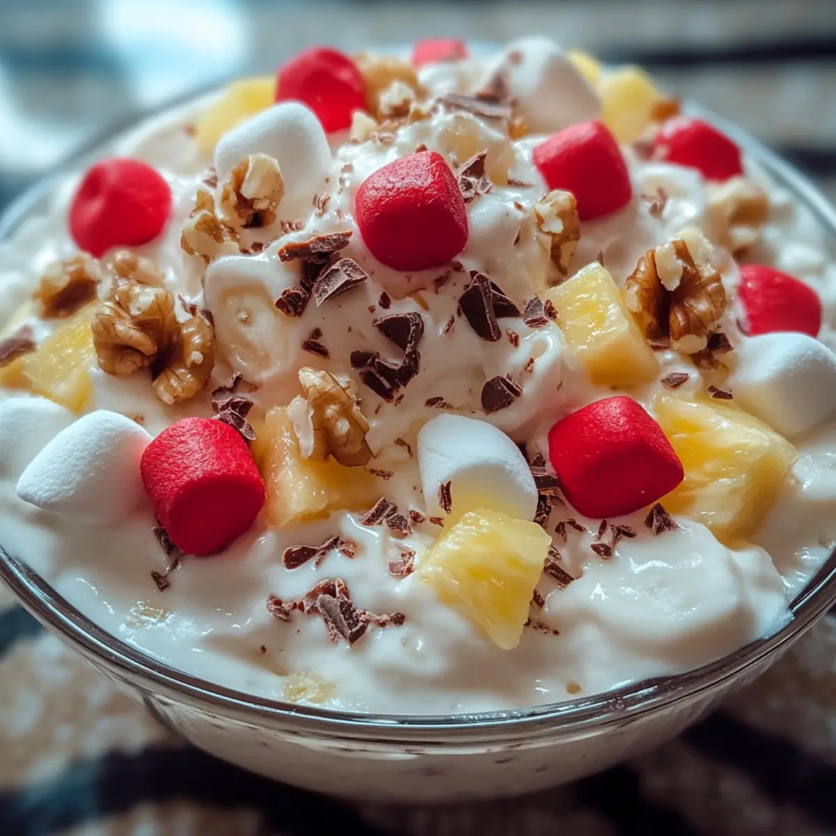 Banana Split Fluff Salad